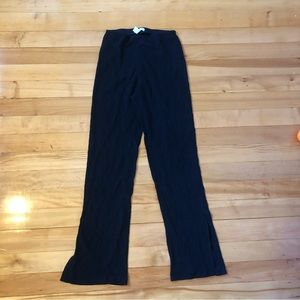 Zara Wide Leg Flare Crepe Pants